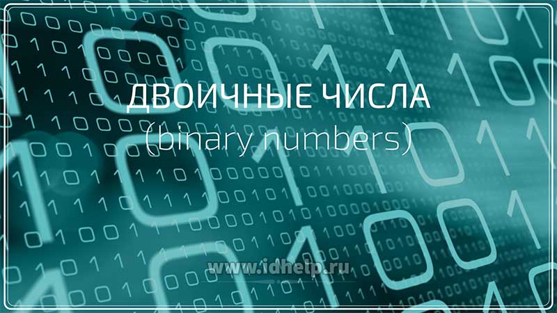 Двоичные числа (binary numbers)